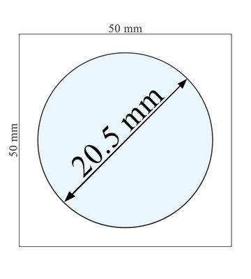 Coin holder, Mingt, 20.5 mm