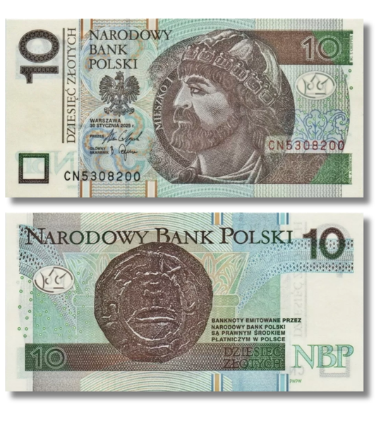 10 złotych, Polska, 2025 rok, UNC