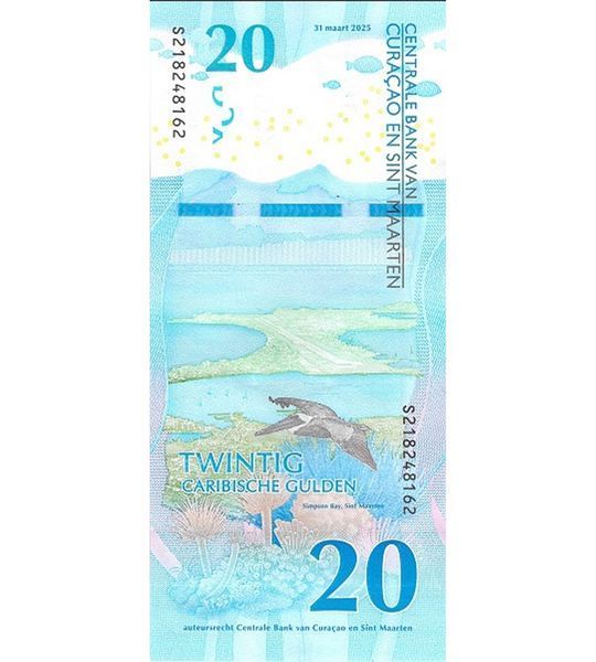 20 Гульденов, Кюрасао, Синт-Мартен, 2025 год, UNC 003789 фото 20 Гульденов, Кюрасао, Синт-Мартен, 2025 год, UNC 003789 фото