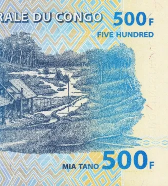 500 francs, Congo, 2022, UNC 005136 фото