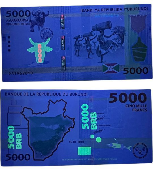 5000 Francs, Бурунді, 2018 рік, UNC 004370 фото 5000 Francs, Бурунді, 2018 рік, UNC 004370 фото