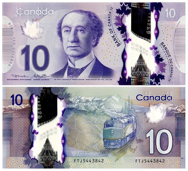 10 Dollars, Kanada, 2013, UNC Polymer