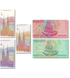 5 banconote 1, 5, 10, 50.000, 100.000 Dinara, Croazia, 1991 - 1993, UNC 005584 фото 2