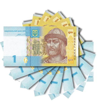 10 Banconote 1 Hryvnia, Ucraina, 2014, UNC 000972 фото