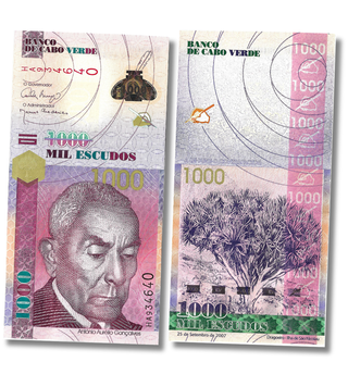 ١٠٠٠ إسكودو، الرأس الأخضر، عام ٢٠٠٧، UNC 005486 фото