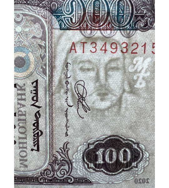 100 банкнот (пачка) 100 Togrog, Монголія, 2020 рік, UNC 005535 фото