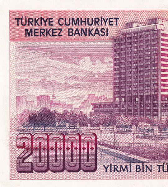 20000 Lirasi, Turkey, 1970 (1988), aUNC