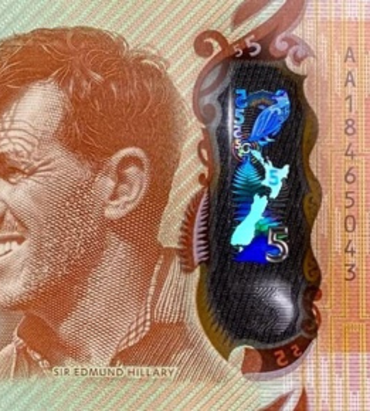 5 Dollars, Nouvelle-Z&eacute;lande, ann&eacute;e 2018, UNC Polym&egrave;re 005385 фото