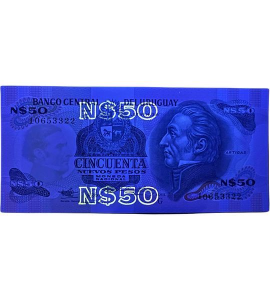 50 nuevos peso, Urugwaj, 1988 - 1989 rok, UNC