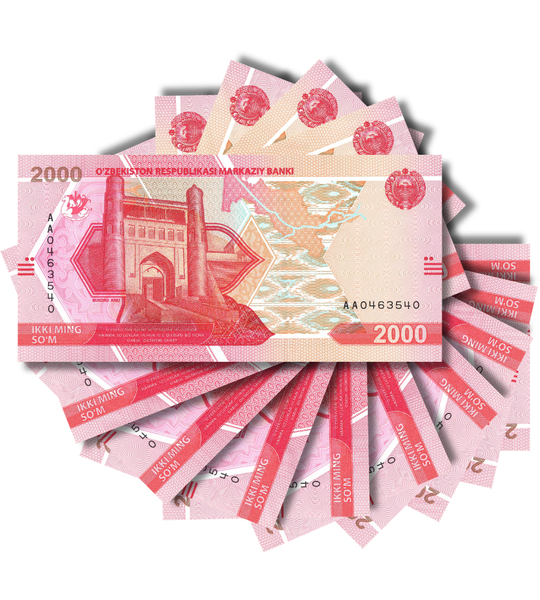 10 Банкнот 2000 Сум, Узбекистан, 2021 год, UNC 003842 фото 10 Банкнот 2000 Сум, Узбекистан, 2021 год, UNC 003842 фото