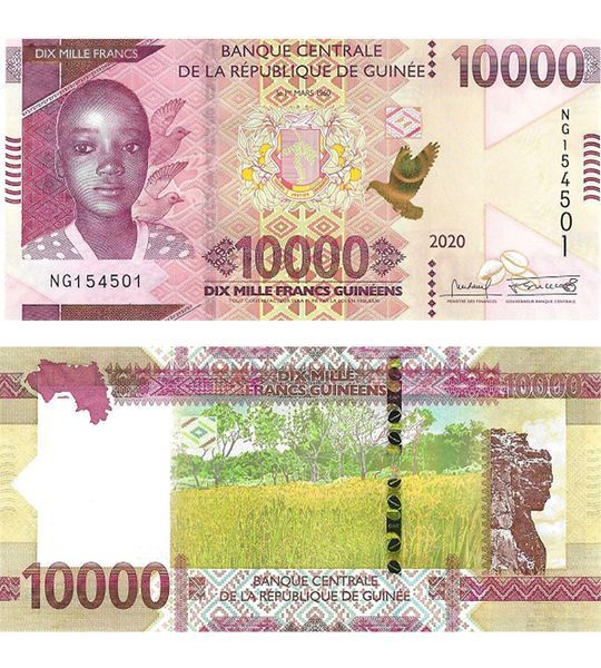 10000 Francs, Guinée, 2020, UNC 003742 фото 10000 Francs, Guinée, 2020, UNC 003742 фото