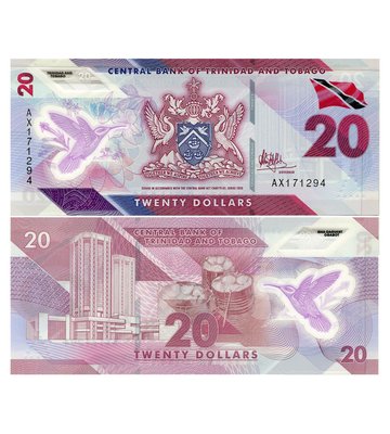 20 Dollars, Trinidad і Tobago, 2020, UNC