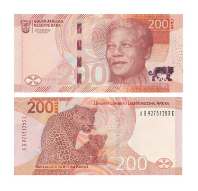 200 Rand, ПАР, 2023 рік, UNC 002056 фото