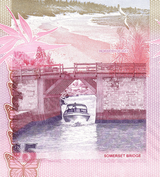 5 Dolar&oacute;w, Bermudy, rok 2009, UNC