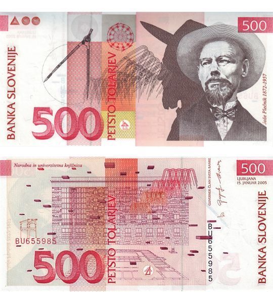 500 Tolarów, Słowenia, 2005, UNC
