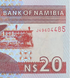 20 dolar&oacute;w, Namibia, 2002 rok, UNC