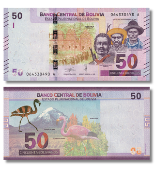 50 Bolivianos, Болівія, 2018 рік, UNC 005096 фото