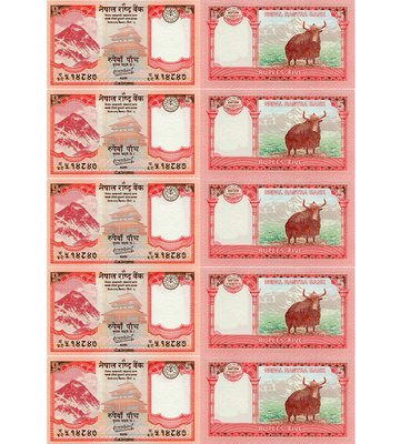 10 банкнот 5 Rupees, Непал, 2020 рік, UNC 002607 фото