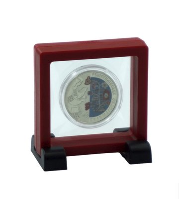 Ramka na monetę 70x70, czerwona