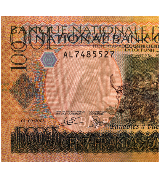 100 Francs, Rwanda, 2003, UNC 005594 фото