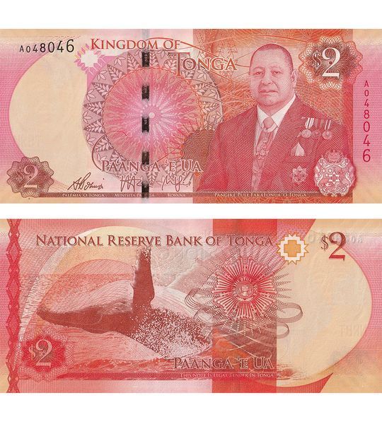 2 паанга, Тонга, 2015 год, UNC 004251 фото 2 паанга, Тонга, 2015 год, UNC 004251 фото