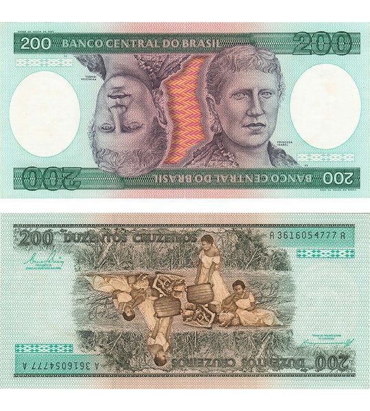 200 Cruzeiros, Бразилія, 1984 рік, UNC 004580 фото 200 Cruzeiros, Бразилія, 1984 рік, UNC 004580 фото