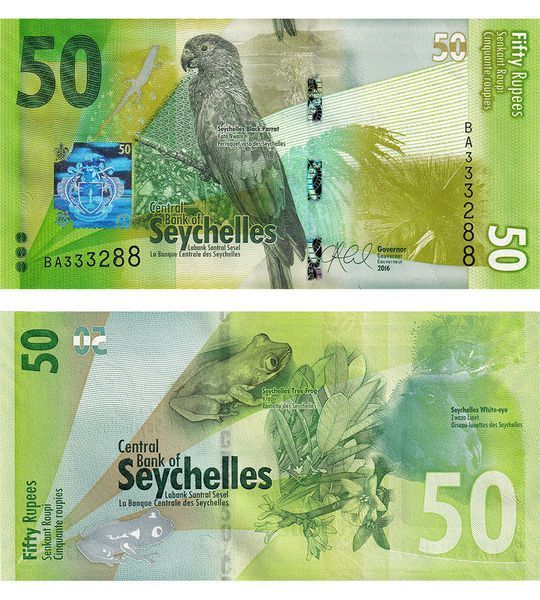 50 Rupees, Сейшельські острови, 2016 рік, UNC 003403 фото 50 Rupees, Сейшельські острови, 2016 рік, UNC 003403 фото