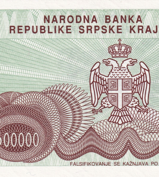 500 000 Dinar&oacute;w, Republika Serbskiej Krajiny, 1993 rok, UNC