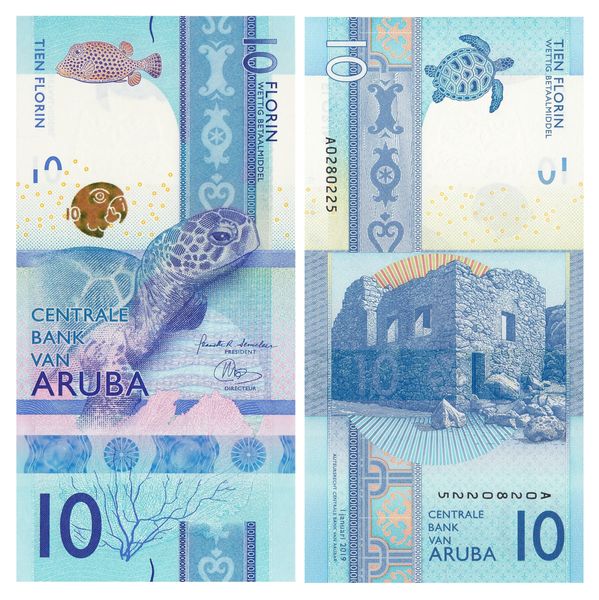 10 Florin, Aruba, 2019, UNC