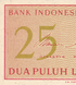 25 sen, Indonezja, 1964 rok, UNC