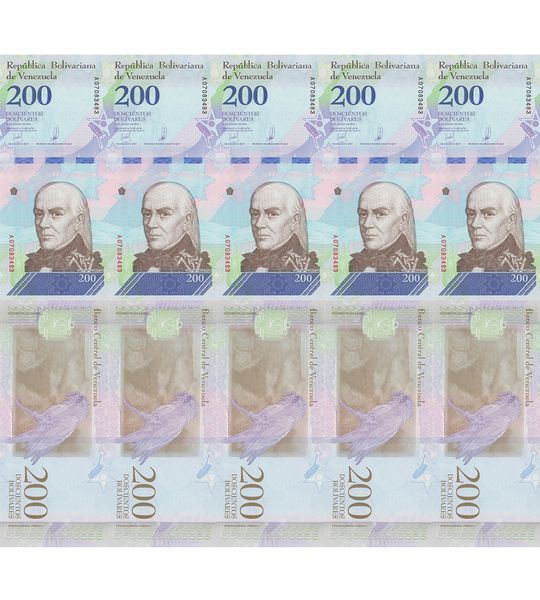 10 banconote da 200 Bolivares, Venezuela, 2018, UNC 003644 фото 10 banconote da 200 Bolivares, Venezuela, 2018, UNC 003644 фото