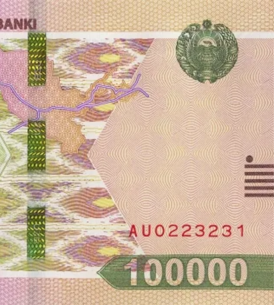 100 000 sum, Uzbekistan, 2021 rok, UNC