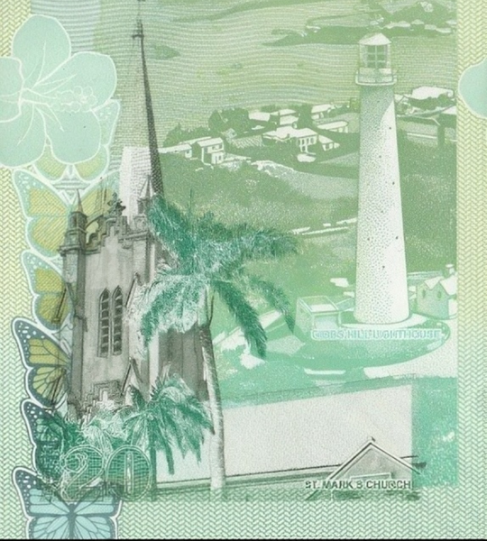 20 Dollars, Bermuda, 2009, UNC