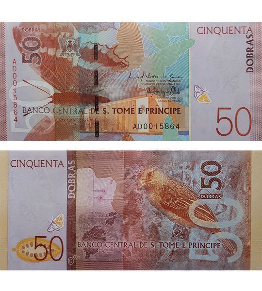 50 Dobras, São Tomé e Príncipe, 2016, UNC 004943 фото 50 Dobras, São Tomé e Príncipe, 2016, UNC 004943 фото