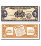 5 Pesos, Philippines, ann&eacute;e 1951&ndash;1970, UNC 005446 фото