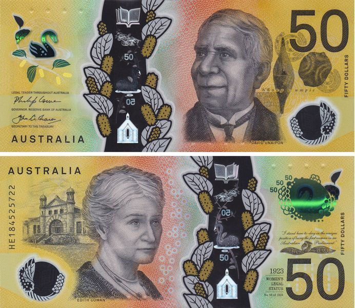 Billete de 50 Dólares, Australia, 2018, UNC (Polímero) 004302 фото Billete de 50 Dólares, Australia, 2018, UNC (Polímero) 004302 фото