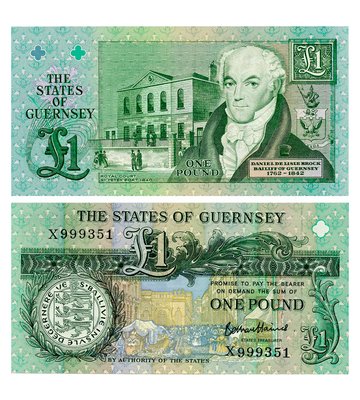 1 Pound, Guernsey (wyspa), 2023, UNC