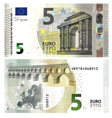 5 Euro, Hiszpania(Europejski Bank Centralny), 2013, UNC