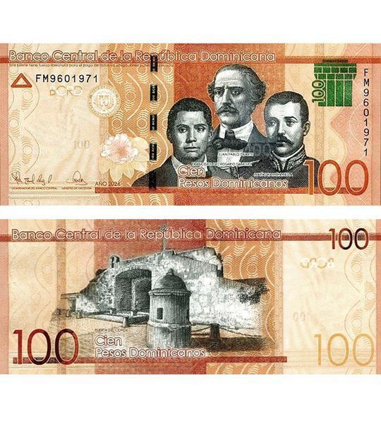 100 Pesos, Dominican Republic, 2024, UNC