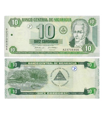 10 Cordobas, Нікарагуа, 2002 рік, UNC 000045 фото