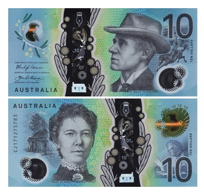 10 Dollars, Австралія, 2017 рік, UNC Polymer 001514 фото