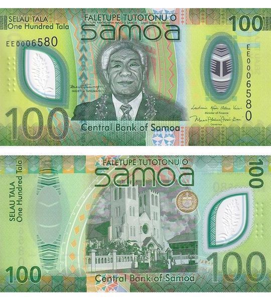 100 Tala, Samoa, 2025, UNC Polymer
