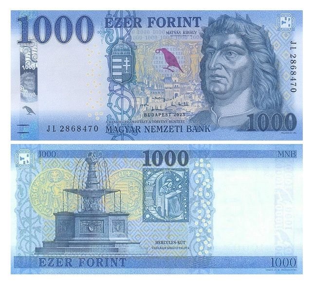 1000 Forint, Węgry, 2023, UNC