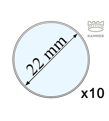 10 капсул для монет - 22 мм, Kammer 001969 фото