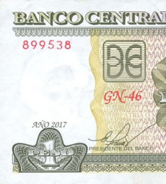 10 banknot&oacute;w 1 Peso, Cuba,  2017, UNC