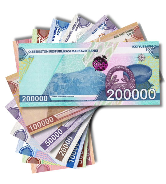 7 banconote 2000, 5000, 10.000, 20.000, 50.000, 100.000, 200.000 Sum, Uzbekistan, anni 2021 - 2022, UNC 005050 фото 7 banconote 2000, 5000, 10.000, 20.000, 50.000, 100.000, 200.000 Sum, Uzbekistan, anni 2021 - 2022, UNC 005050 фото