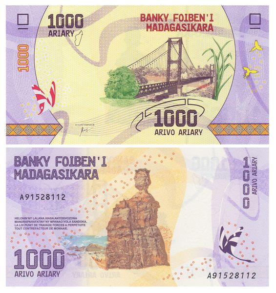 1000 Ariary, Madagascar, 2017, UNC