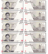 10 banknot&oacute;w 1 Tuman (10000 Rials), Iranu, 2022, UNC